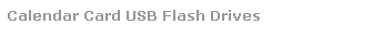 Text Box: Calendar Card USB Flash Drives
